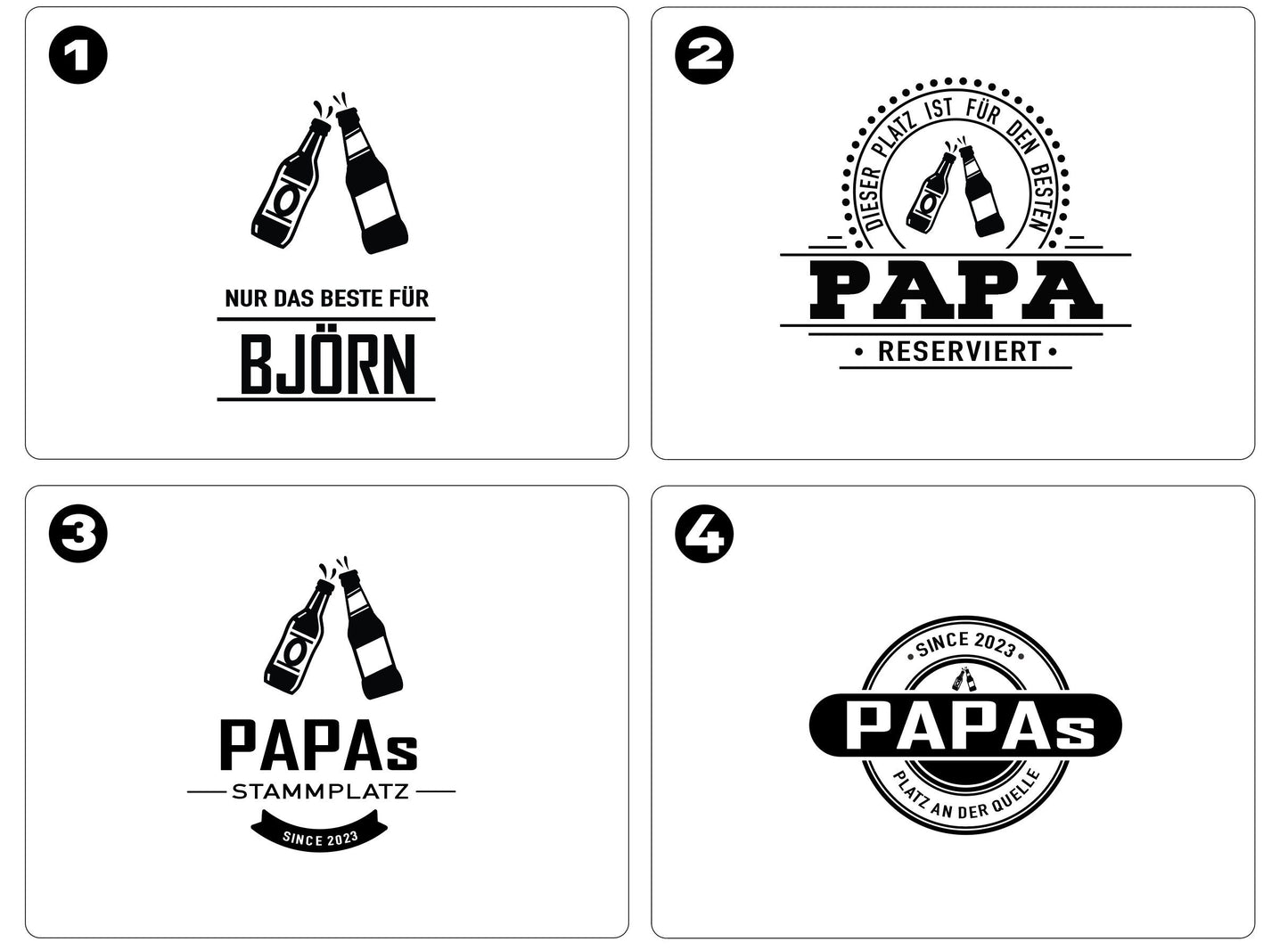 Bierkastensitz, Holz, personalisiert, Geschenk für Männer, Mobile Bierbank, Vatertag, Bierkistensitz, Sitzauflage für Bierkiste