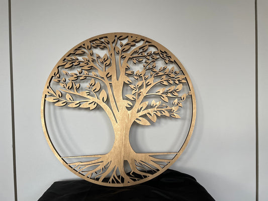 Baum des Lebens, 12mm, Wanddeko Wandkunst aus Holz, Lebensbaum