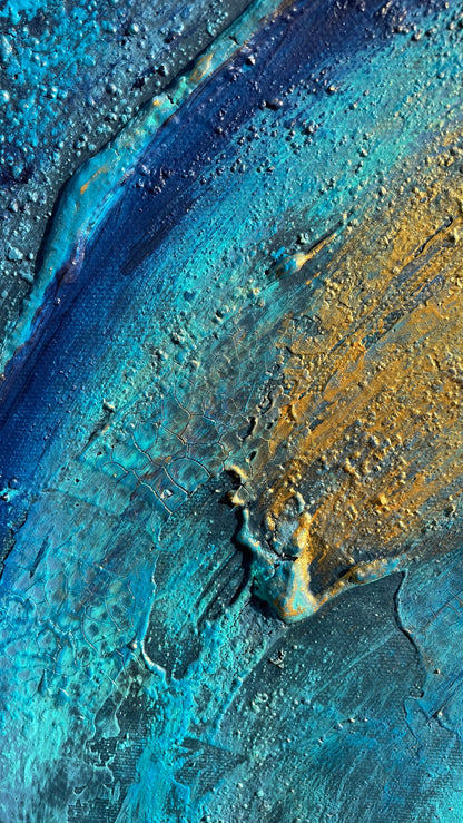 Modernes Acryl Gemälde 100x90 cm handgemalt auf Leinwand | individuelles Geschenk | Unikat