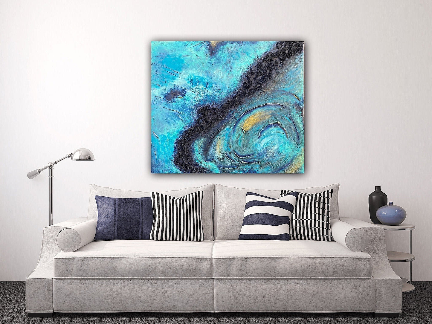Modernes Acryl Gemälde 100x90 cm handgemalt auf Leinwand | individuelles Geschenk | Unikat
