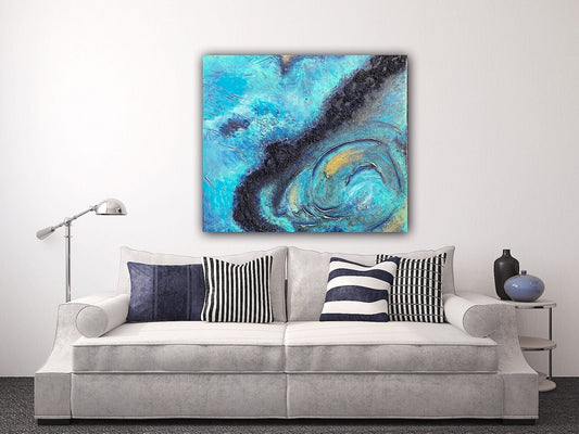 Modernes Acryl Gemälde 100x90 cm handgemalt auf Leinwand | individuelles Geschenk | Unikat