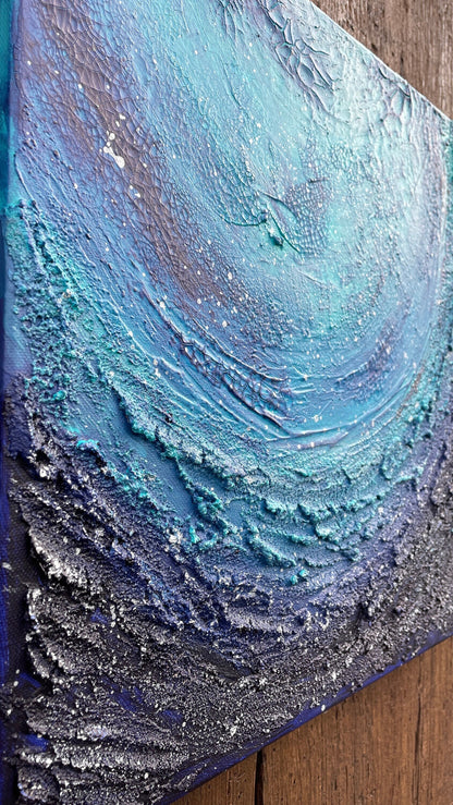 Abstraktes Acryl-Gemälde | handgemalt auf Leinwand 40x40 cm | modernes, individuelles Geschenk | Unikat