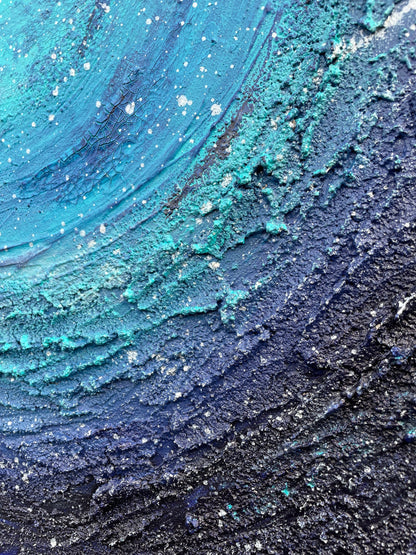 Abstraktes Acryl-Gemälde | handgemalt auf Leinwand 40x40 cm | modernes, individuelles Geschenk | Unikat