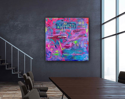 Modernes Acryl Gemälde 90x90 cm handgemalt auf Leinwand | individuelles Geschenk | Unikat