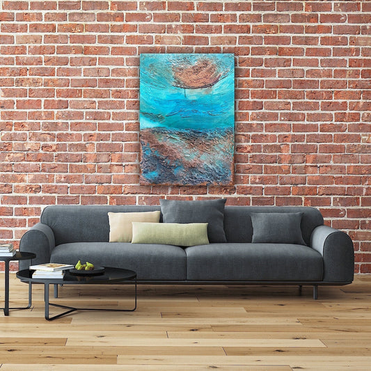 Abstraktes Acryl-Gemälde | handgemalt auf Leinwand 50x70 cm | modernes, individuelles Geschenk | Unikat