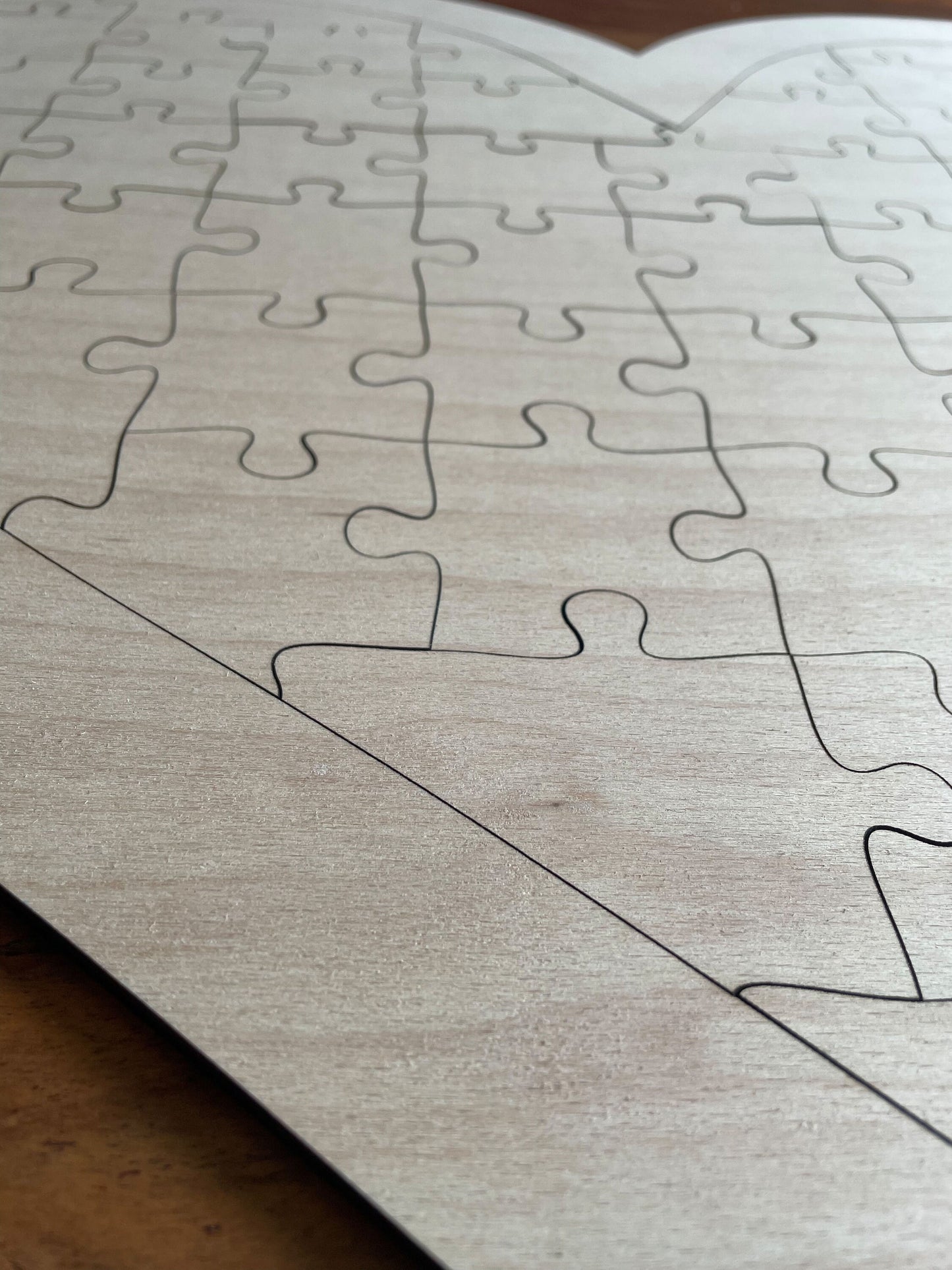 Herzpuzzle aus Holz, Hochzeit, Gästebuch