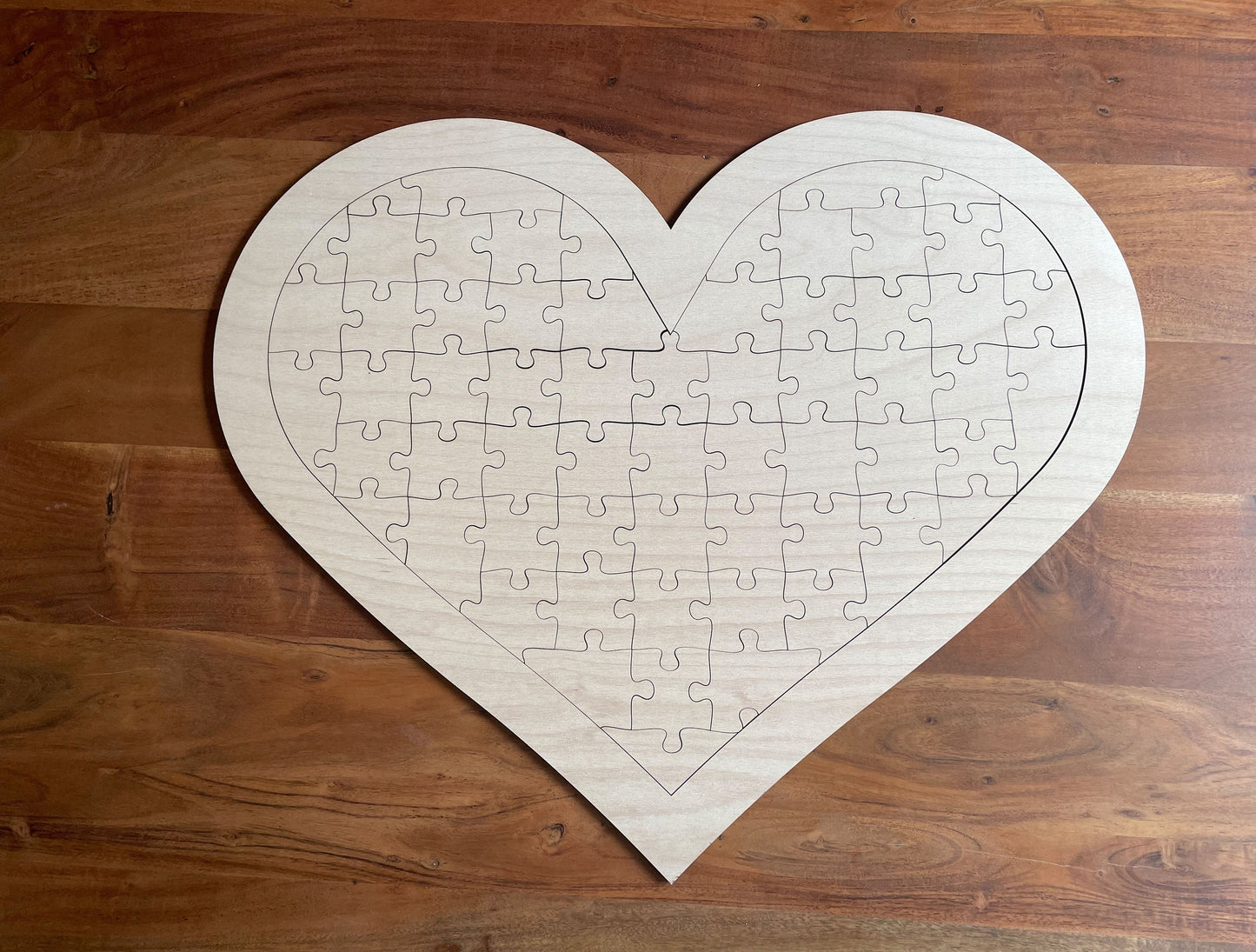 Herzpuzzle aus Holz, Hochzeit, Gästebuch