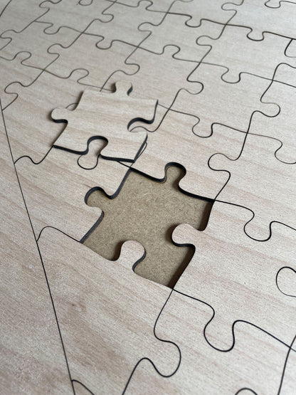 Herzpuzzle aus Holz, Hochzeit, Gästebuch