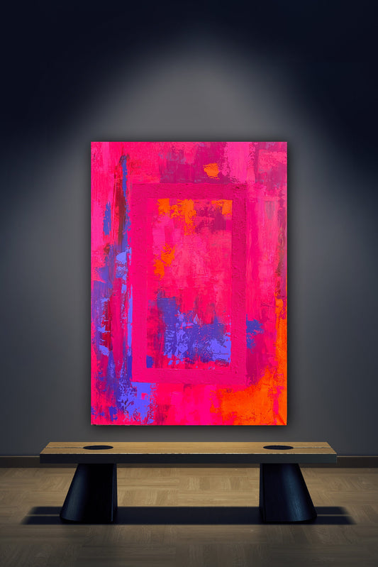 Abstraktes Acryl-Gemälde | handgemalt auf Leinwand 70x100 cm | modernes, individuelles Geschenk | Unikat