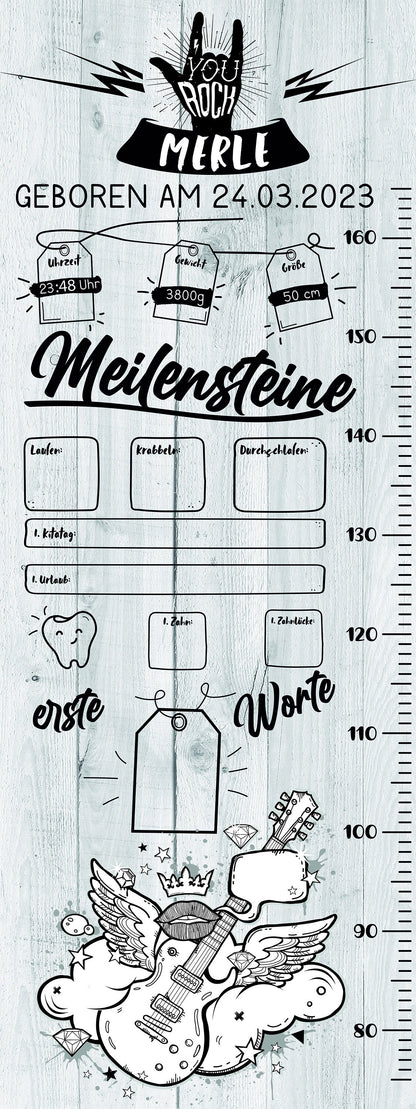 personalisierte Messlatte für Kinder | Kinderzimmer | Meilensteintafel | Kindermesslatte | Geburtsgeschenk | Taufe