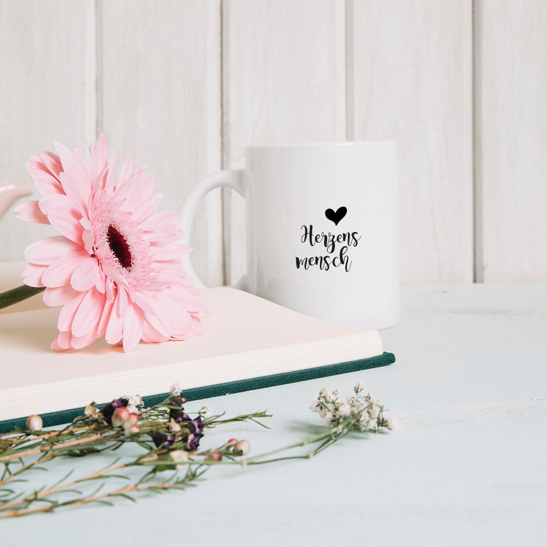 Tasse mit Spruch "Herzensmensch" Kaffeetasse | Kaffeebecher | Valentinstag | Liebe