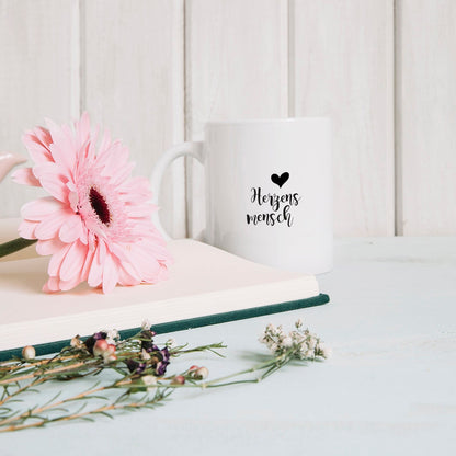 Tasse mit Spruch "Herzensmensch" Kaffeetasse | Kaffeebecher | Valentinstag | Liebe