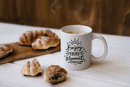 Tasse mit Spruch "Enjoy Every Moment" Kaffeetasse | Kaffeebecher