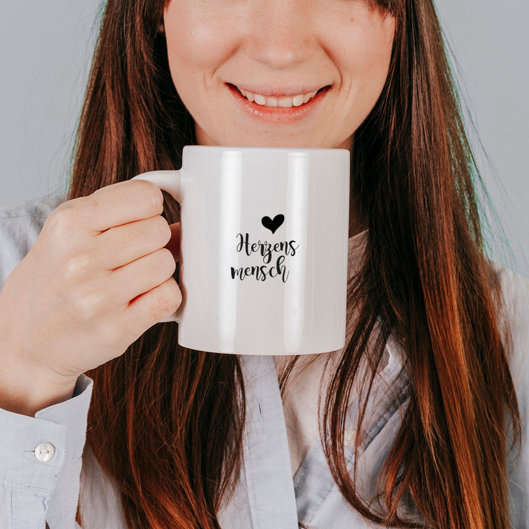 Tasse mit Spruch "Herzensmensch" Kaffeetasse | Kaffeebecher | Valentinstag | Liebe