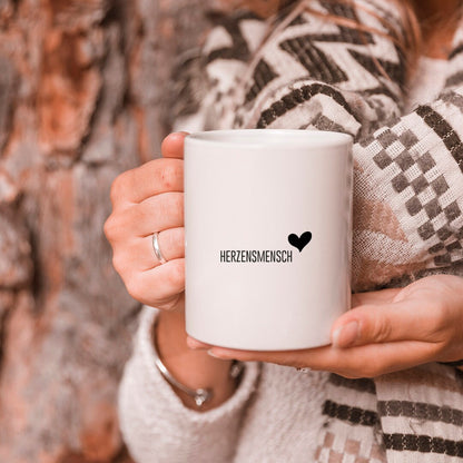 Tasse mit Spruch "Herzensmensch" Kaffeetasse | Kaffeebecher | Valentinstag | Liebe