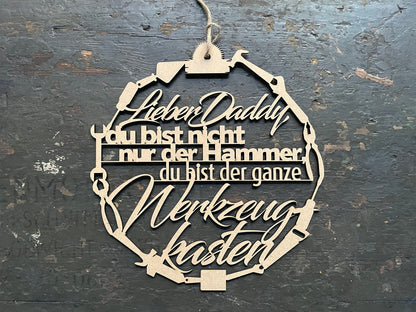 Vatertagsgeschenk, Vatertag "Lieber Daddy, du bist nicht der Hammer... " Geschenk für Opa oder Papa | Kranz
