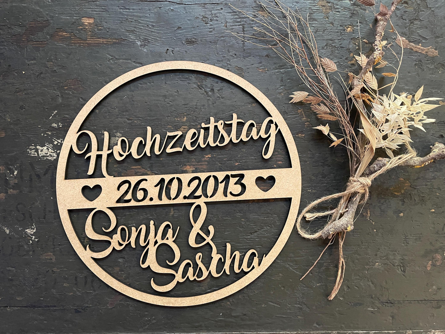 Jubiläumskranz, Jubiläum, 25 Jahre, 50 Jahre, Goldene Hochzeit, Silberhochzeit, Rubinhochzeit, Diamantene Hochzeit, Hochzeitstag